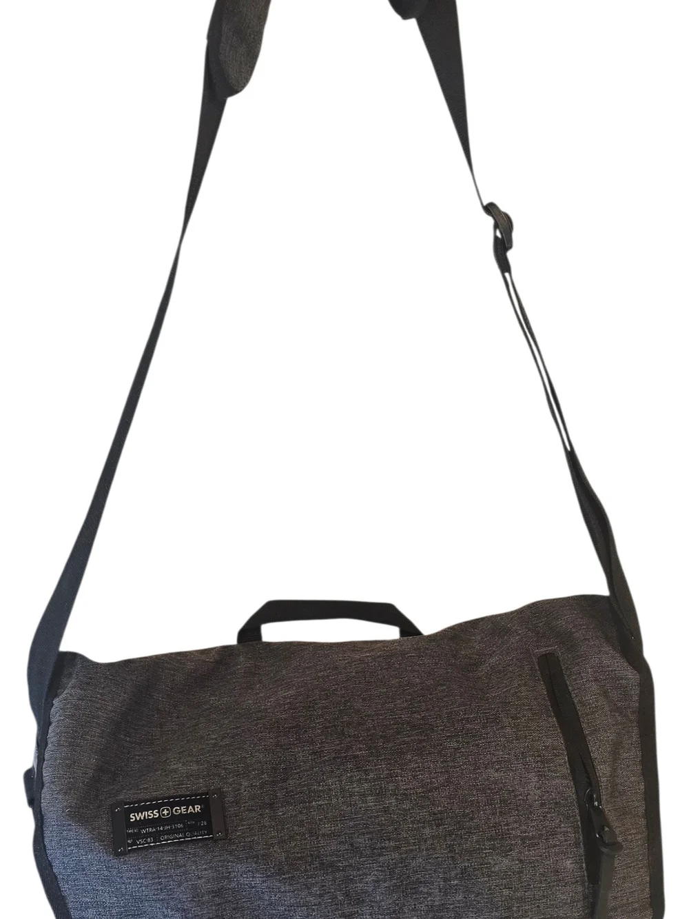 SwissGear Men's Messenger Bag in Charcoal Gray